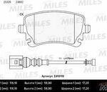 Колодки тормозные задние с датчиком (Смесь Low-Metallic) VOLKSWAGEN T5 03/MULTIVAN 03 (TRW GDB1557) E410119 MILES