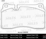 Колодки тормозные передние (без датчика) (Смесь Low-Metallic) (VW TOUAREG (7L_, 7P5)) (TRW GDB1670) E400105 MILES