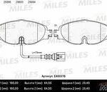 Колодки тормозные передние (с датчиком) (Смесь Low-Metallic) AUDI A3/SKODA OCTAVIA/VW GOLF 12-/PASSAT 14- (TRW GDB1956) E400376 MILES