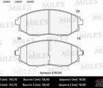 Колодки тормозные дисковые перед MILES