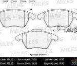 Колодки тормозные дисковые перед MILES