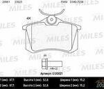 Колодки тормозные дисковые зад MILES