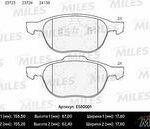 Колодки тормозные дисковые перед MILES