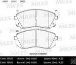 Колодки тормозные дисковые перед MILES