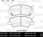 Колодки тормозные дисковые перед MILES