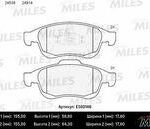 Колодки тормозные дисковые перед MILES
