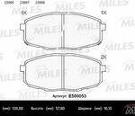 Колодки тормозные дисковые перед MILES