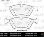 Колодки тормозные дисковые перед MILES