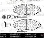 Колодки тормозные дисковые перед MILES