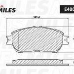 Колодки тормозные дисковые перед MILES