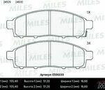 Колодки тормозные дисковые перед MILES