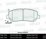 Колодки тормозные дисковые перед MILES