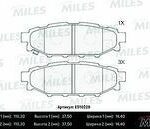 Колодки тормозные дисковые зад MILES