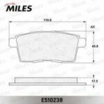 Колодки тормозные дисковые MILES