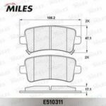 Колодки тормозные дисковые MILES