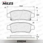 Колодки тормозные дисковые MILES