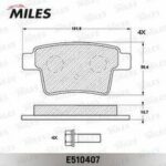 Колодки тормозные дисковые MILES