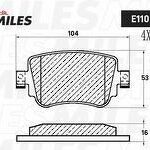Колодки тормозные дисковые MILES