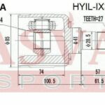 ШРУС ВНУТРЕННИЙ 24x41x27 ASVA
