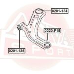САЙЛЕНТБЛОК ПЕРЕДНЕГО РЫЧАГА ЗАДНИЙ ASVA