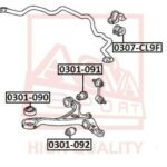 САЙЛЕНТБЛОК ПЕРЕДНЕГО НИЖНЕГО РЫЧАГА ASVA