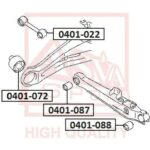 САЙЛЕНТБЛОК ЗАДНЕГО ПРОДОЛЬНОГО РЫЧАГА ASVA