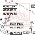 САЙЛЕНТБЛОК ПЕРЕДНЕГО РЫЧАГА ЗАДНИЙ БЕЗ КОРПУСА ASVA