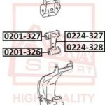 РЫЧАГ ВЕРХНИЙ ПРАВЫЙ ASVA