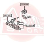 ОПОРА ШАРОВАЯ ПЕРЕДНЕГО НИЖНЕГО РЫЧАГА ASVA 320004