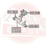 РЫЧАГ ПЕРЕДНИЙ НИЖНИЙ ЛЕВЫЙ ASVA