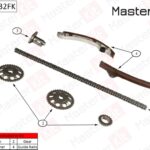 Комплект цепи ГРМ TOYOTA Corolla 1.4i-1.6i-1.8i 1ZZ-FE/3ZZ-FE/4ZZ-FE 00- 77B0032FK MasterKit