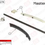Комплект цепи ГРМ OPEL Astra 1.0i-1.4i Z10XE/X12XE без звездочек 77B0027K MasterKit