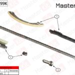 Комплект цепи ГРМ Opel Insignia 2.0 Turdo A20 NHT 2008- (без звездочек) MASTERKIT