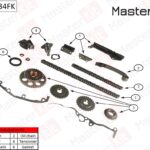 Комплект цепи ГРМ NISSAN Almera 1.6i GA14DE/GA16DE 95-98 MASTERKIT