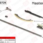 Комплект цепи ГРМ Opel Vectra С/Zafira B Z22SE,Z22 02- (без звездочек) MASTERKIT