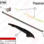 Комплект цепи ГРМ Audi A4 1.8 TFSI CABA/CDHA/CDHB 08-15 (без звездочек) MASTERKIT