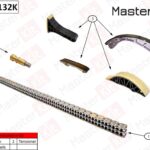 Комплект цепи ГРМ SsangYong Actyon/Kyron/Rexton D20 07- (без звездочек) MASTERKIT