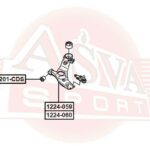 Рычаг передний нижний левый ASVA