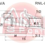 ШРУС ВНУТРЕННИЙ ЛЕВЫЙ ASVA