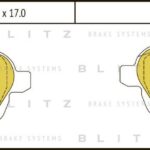 Колодки тормозные дисковые задние BLITZ