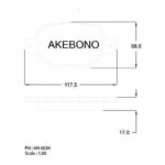 Колодки тормозные дисковые передние TOYOTA CELICA КУПЕ (_T23_), TOYOTA MATRIX (_E13_) AKEBONO