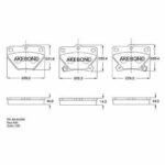 Колодки тормозные дисковые задние TOYOTA COROLLA СЕДАН (_E12_), TOYOTA YARIS (_P1_), TOYOTA PRIUS LI AKEBONO