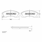 Колодки тормозные дисковые передние MITSUBISHI PAJERO SPORT I (K7_, K9_), PEUGEOT 4007 (VU_, VV_) AKEBONO