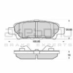 Колодки тормозные дисковые задние LANCER X (CY, CX), OUTLANDER CU_W AN-651WK AKEBONO