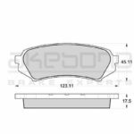 Колодки тормозные дисковые задние TOYOTA LAND CRUISER 100 (_J1_) AKEBONO