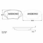 Колодки тормозные дисковые передние TOYOTA RAV 4 II (_A2_) AKEBONO