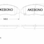 Колодки тормозные дисковые передние HONDA CIVIC VIII СЕДАН (FD, FA), HONDA STREAM (RN) AKEBONO