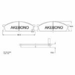 Колодки тормозные дисковые передние NISSAN TERRANO I (WD21) AKEBONO