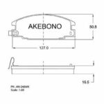 Колодки тормозные дисковые передние OPEL FRONTERA A (U92), OPEL FRONTERA A SPORT (U92) AKEBONO