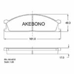 Колодки тормозные дисковые передние NISSAN TERRANO I (WD21) AKEBONO